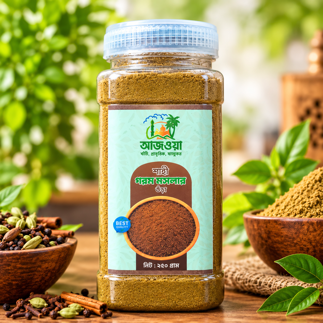আজওয়া শাহী গরম মসলার গুড়া-২৫০ গ্রাম (Ajwa Pure Mixed Carry Powder-250gm)